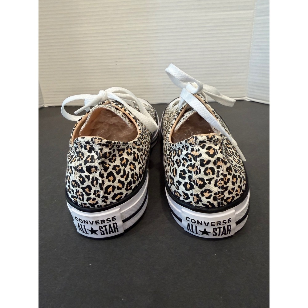 Converse All Star Unisex Leopard Print Low Top Lace Up New Canvas Sneaker Shoes - Picture 7 of 10